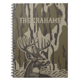 Whitetail Deer Bottomland Camouflage Hirsch Indivi Notizblock