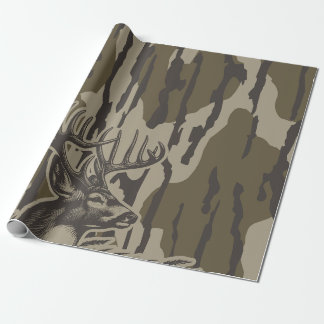Whitetail Deer Bottomland Camouflage Hirsche Jagd  Geschenkpapier