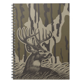 Whitetail Deer Bottomland Camouflage Hirsche Jagd  Notizblock