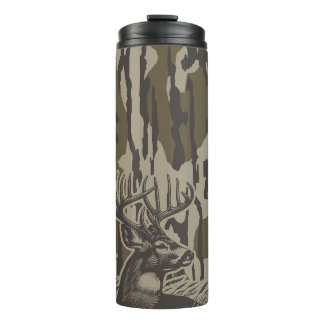 Whitetail Deer Bottomland Camouflage Hirsche Jagd  Thermosbecher
