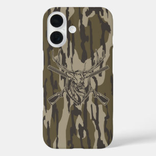 Whitetail Deer Bottomland Camouflage Jagd Rifle Bo iPhone 16 Hülle