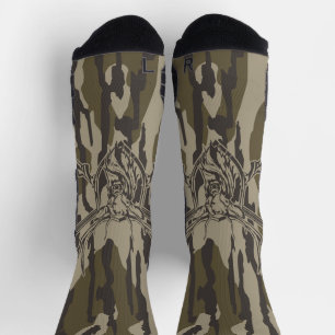 Whitetail Deer Bottomland Camouflage Jagd Rifle Bo Socken
