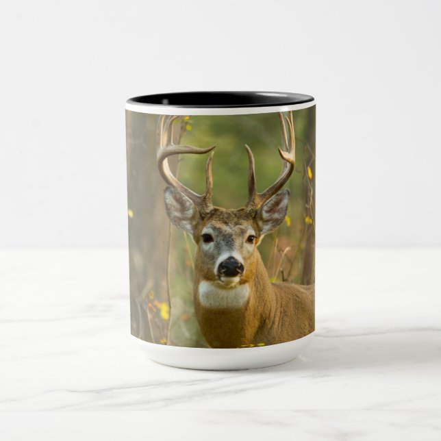 Whitetail Deer Buck | Weißfisch, Montana Tasse (Zentrum)