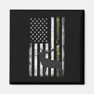 Whitetail Deer Junting Elk Buck Camouflage Americ Magnet