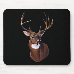 Whitetail Deer Portrait Antlers Wildlife Animal Mousepad