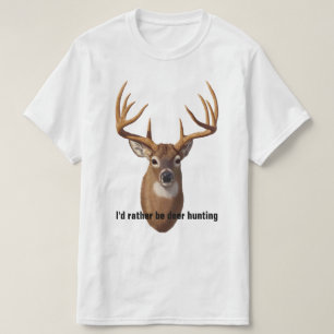 Whitetail Deer Trophy Buck Head T-Shirt