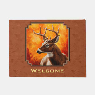 Whitetail Dei Herbst Reddish Brown Fußmatte