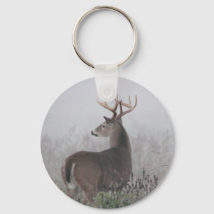 Whitetail-Dollar im Morgennebel Schlüsselanhänger