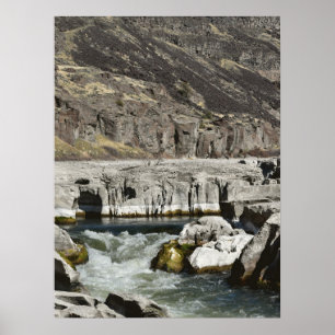 Whitewater Durch Basalt-Schlucht Poster