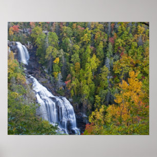 Whitewater Falls in Nantahala National Poster