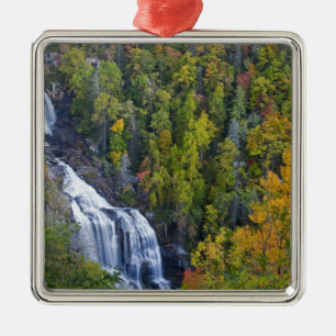 Whitewater Falls in Nantahala National Silbernes Ornament