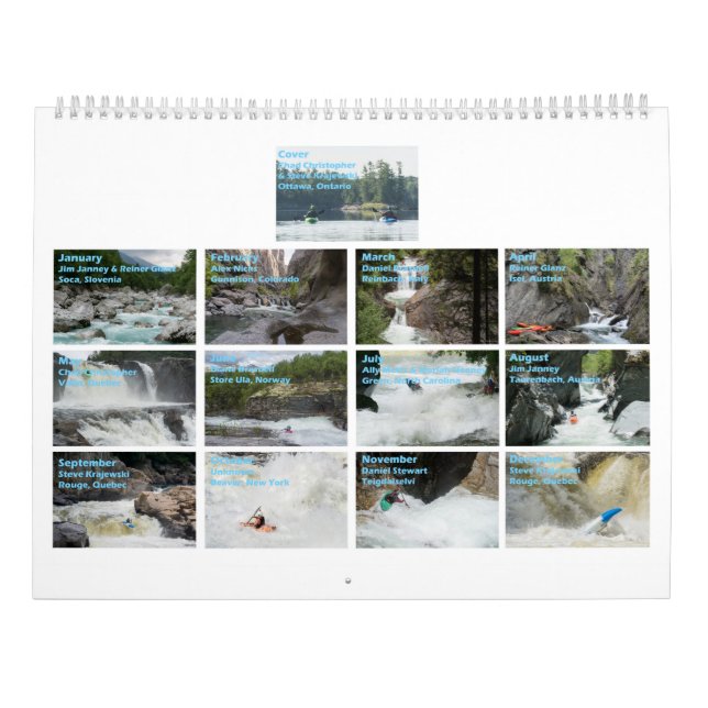Whitewater-Kalender 2017 Kalender (Rückseite)