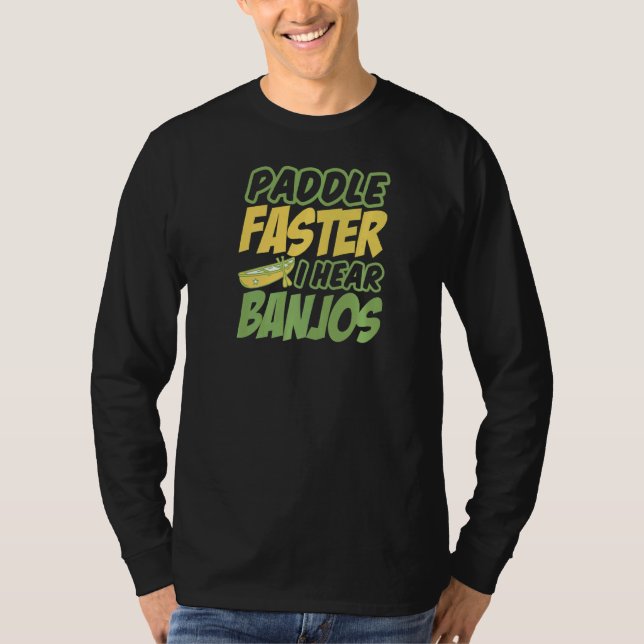 Whitewater Kayak Paddle Schneller höre ich Kanu un T-Shirt (Vorderseite)