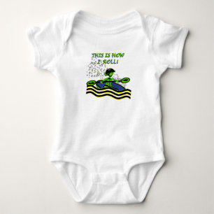 Whitewater Kayak Roll Baby Bodysuit Strampler