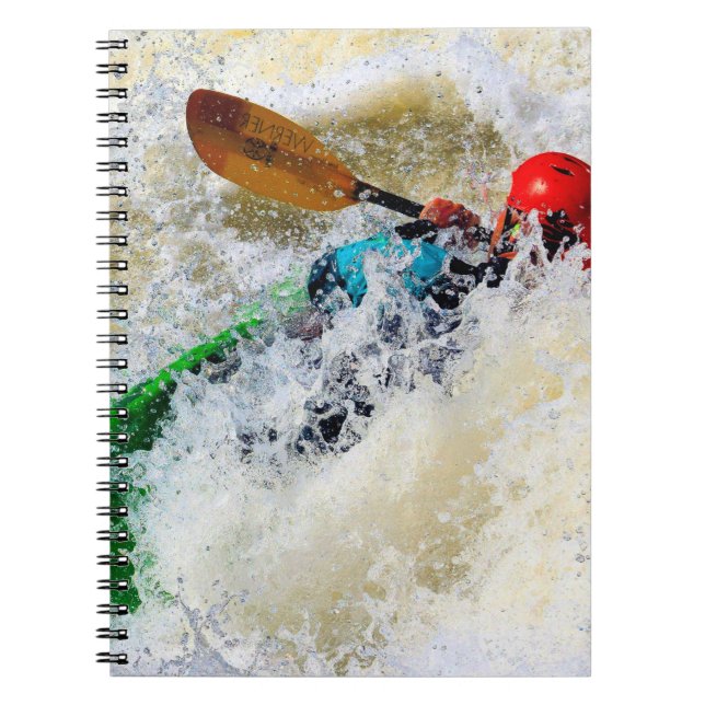 Whitewater Kayaking Adventure Notebook Notizblock (Vorderseite)