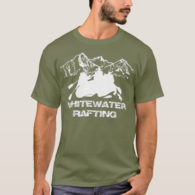 Whitewater River Rafting Adventure Graphic T-Shirt (Vorderseite)