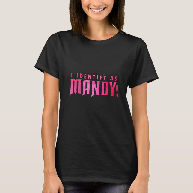 Whiteyy18 Whitey I Identify as Mandy Cougar Crush T-Shirt (Vorderseite)
