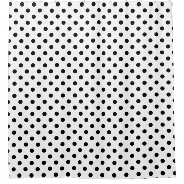 Whitground Polka Dots Design Duschvorhang (Vorderseite)