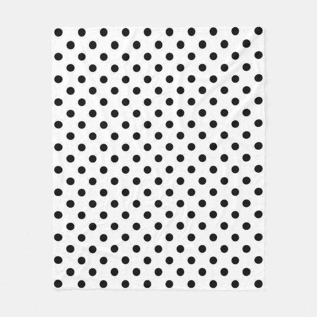 Whitground Polka Dots Design Fleecedecke (Vorderseite)