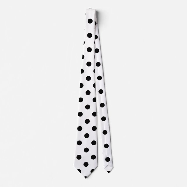 Whitground Polka Dots Design Krawatte (Vorderseite)