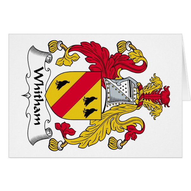 Whitham Familienwappen (Vorderseite (Horizontal))