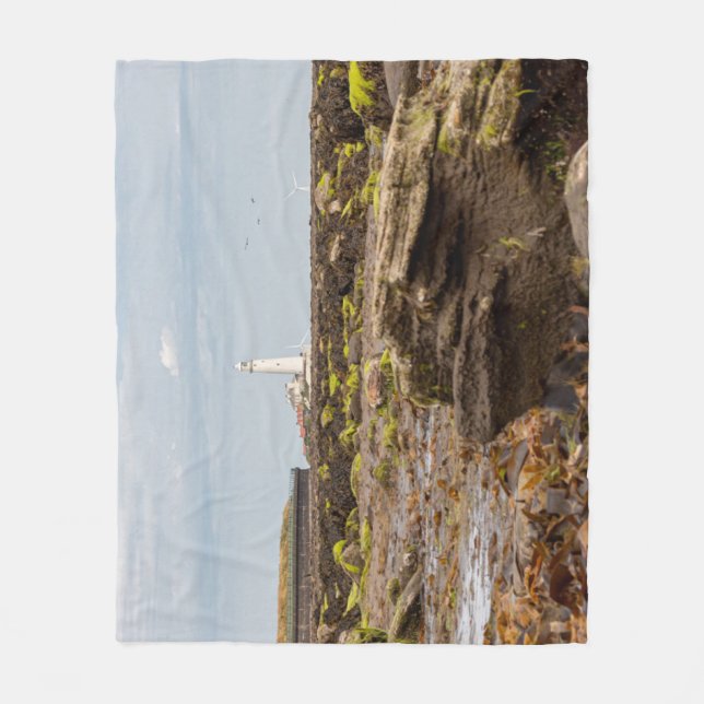 Whitley Bay lighthouse  Fleecedecke (Vorderseite)