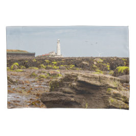 Whitley Bay lighthouse Kissenbezug