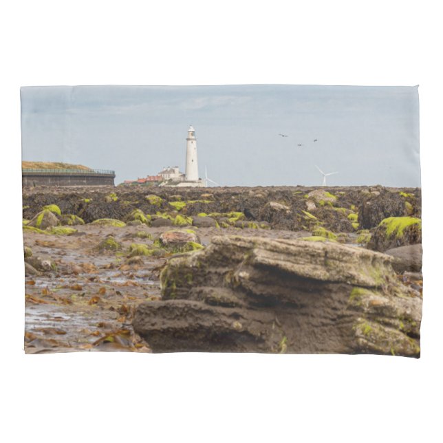 Whitley Bay lighthouse  Kissenbezug (Vorderseite)