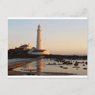 WHITLEY BAY LIGHTHOUSE POSTKARTE
