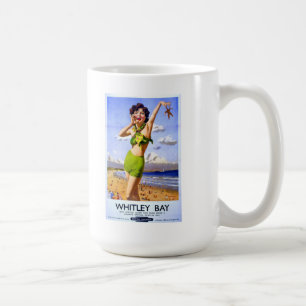 Whitley Bucht-Vintage Anzeige Kaffeetasse