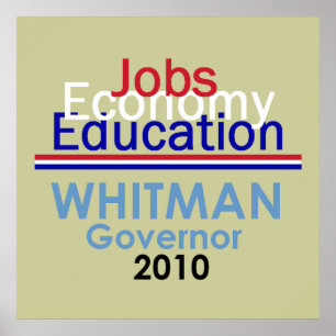 WHITMAN Gouverneur PLAKAT Druck