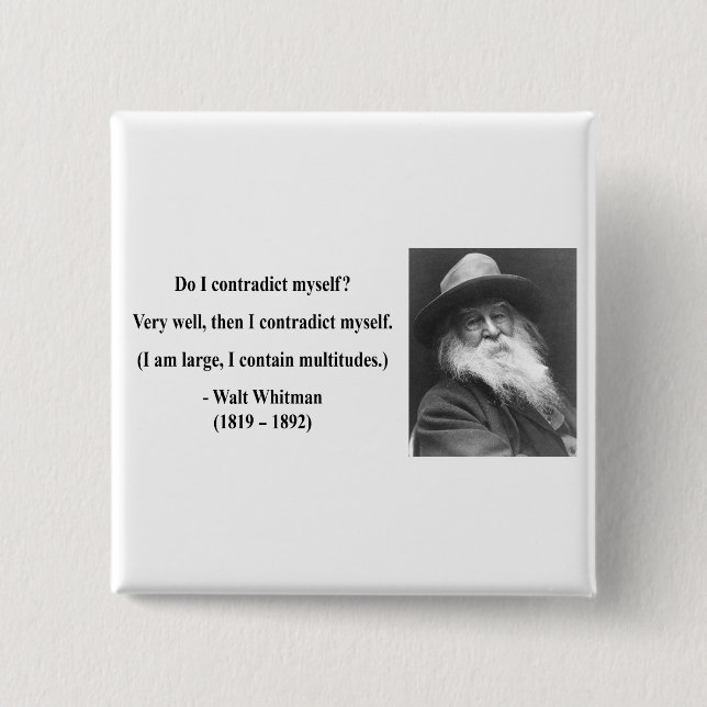Whitman Quote 6b Button (Vorderseite)