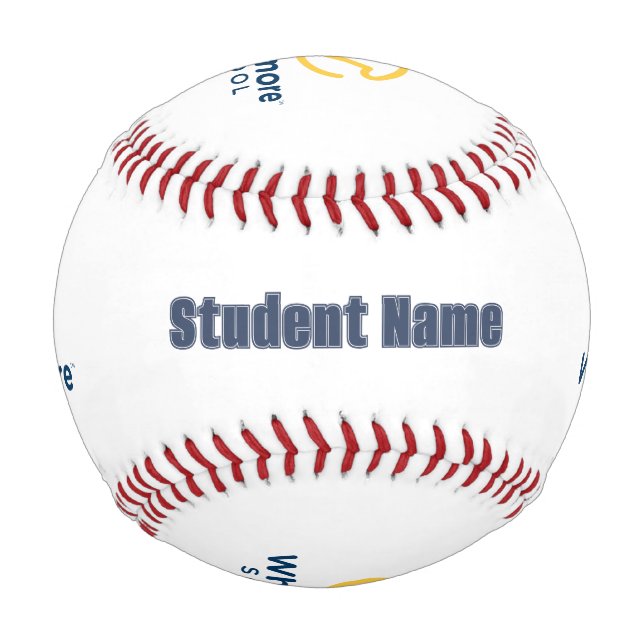 Whitmore School Personalisiert Baseball (Vorderseite)