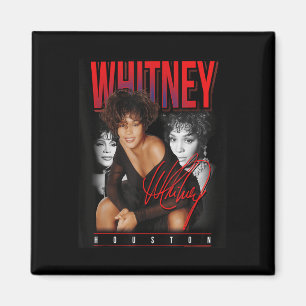 Whitney Houston Retro Foto Collage Magnet
