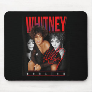 Whitney Houston Retro Foto Collage Mousepad
