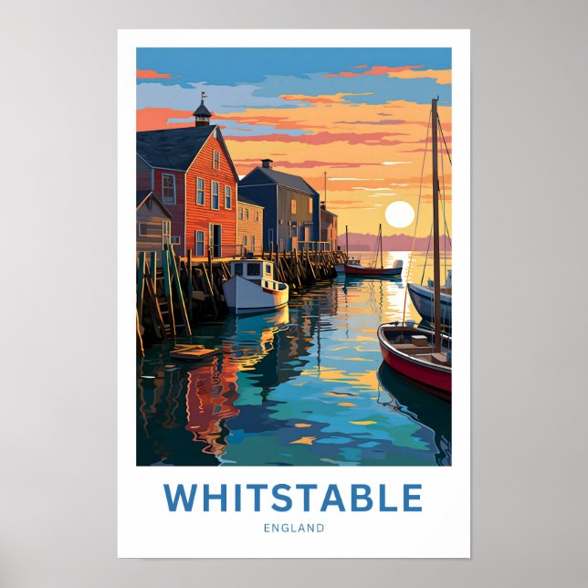 Whitstable England Travel Print Poster (Vorne)