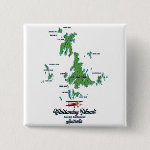Whitsunday Islands Australien Kartenposter Button