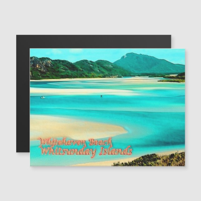 Whitsunday Islands - Australien - Magnetkarte (Vorne/Hinten)