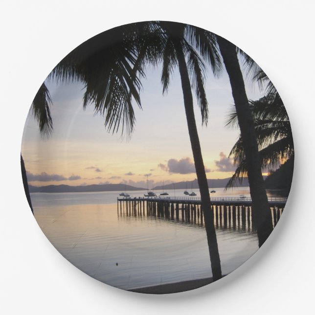 Whitsunday Islands Sunset Paper Teller (Vorderseite)