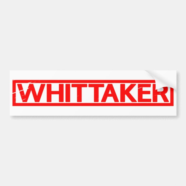 Whittaker-Briefmarke Autoaufkleber (Vorne)