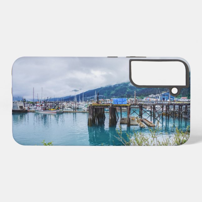Whittier Alaska Harbour Samsung Galaxy Coque (Verso Horizontal)