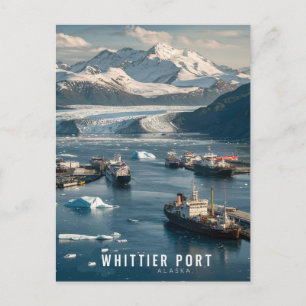 Whittier, Alaska Port Postkarte