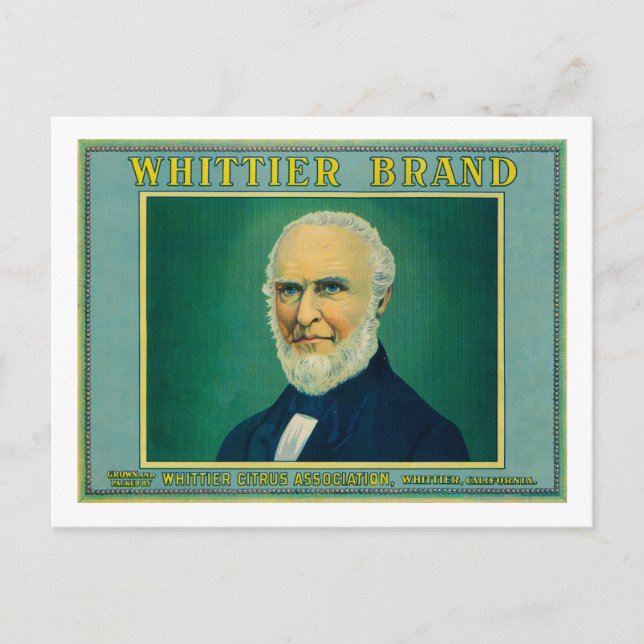 Whittier Lemon LabelWhittier, CA Postkarte (Vorderseite)