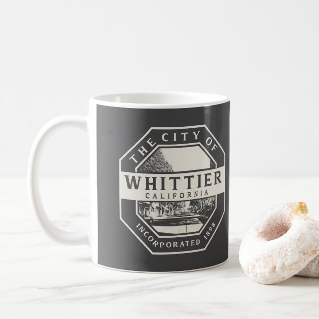WHITTIER LOS ANGELES CALIFORNIA KAFFEETASSE (Mit Donut)