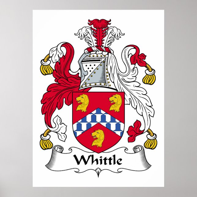 Whittle Familienwappen Poster (Vorne)
