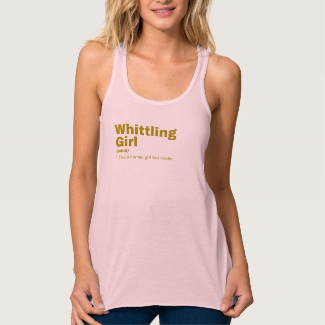 Whittling Girl - Whittling Tank Top (Vorderseite)