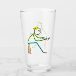 Whittling Stickman Glas