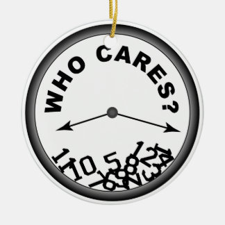 Who Cares Clock Keramikornament
