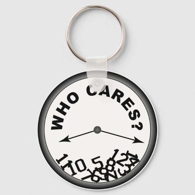 Who Cares Clock Schlüsselanhänger (Vorderseite)