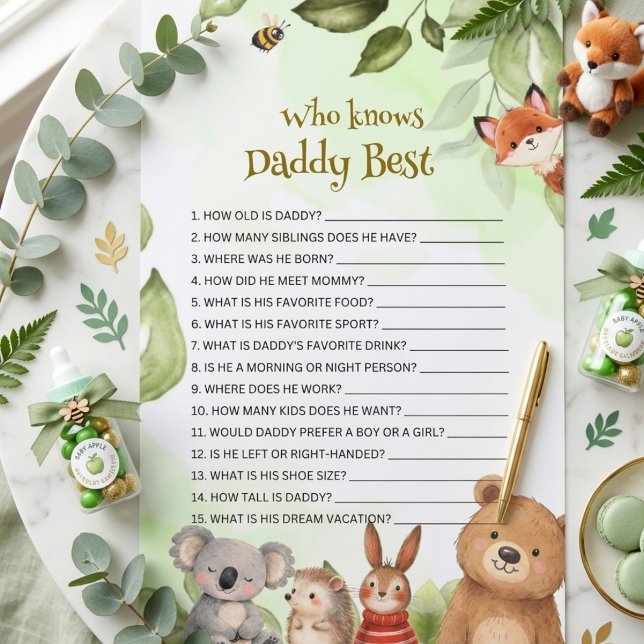 Who Knows Daddy Best baby shower Game (Von Creator hochgeladen)